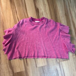 Altar'd State Pink Boxy Crop Top
